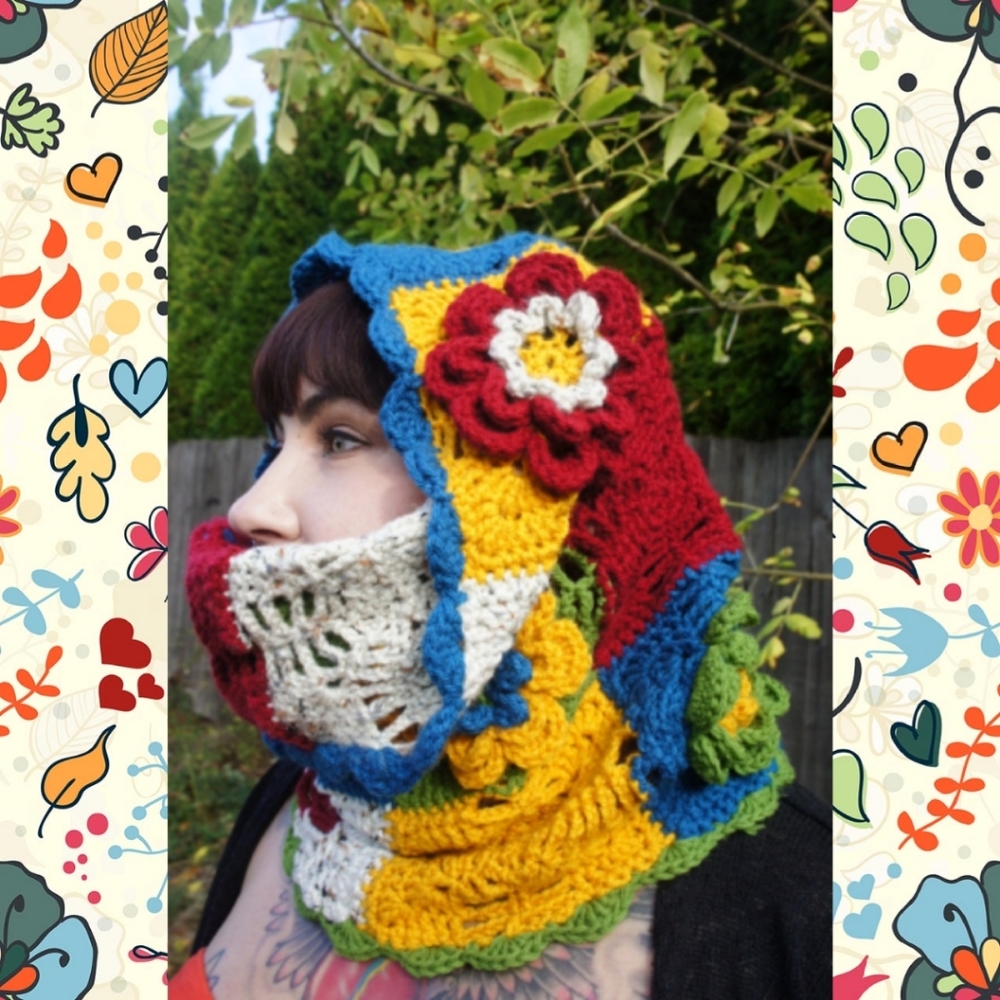 Handmade “Legos” Cowl Scarf